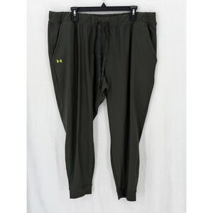 Under Armour Pants Womens 2XL Green Vanish Joggers Lightweight Athletic Training
